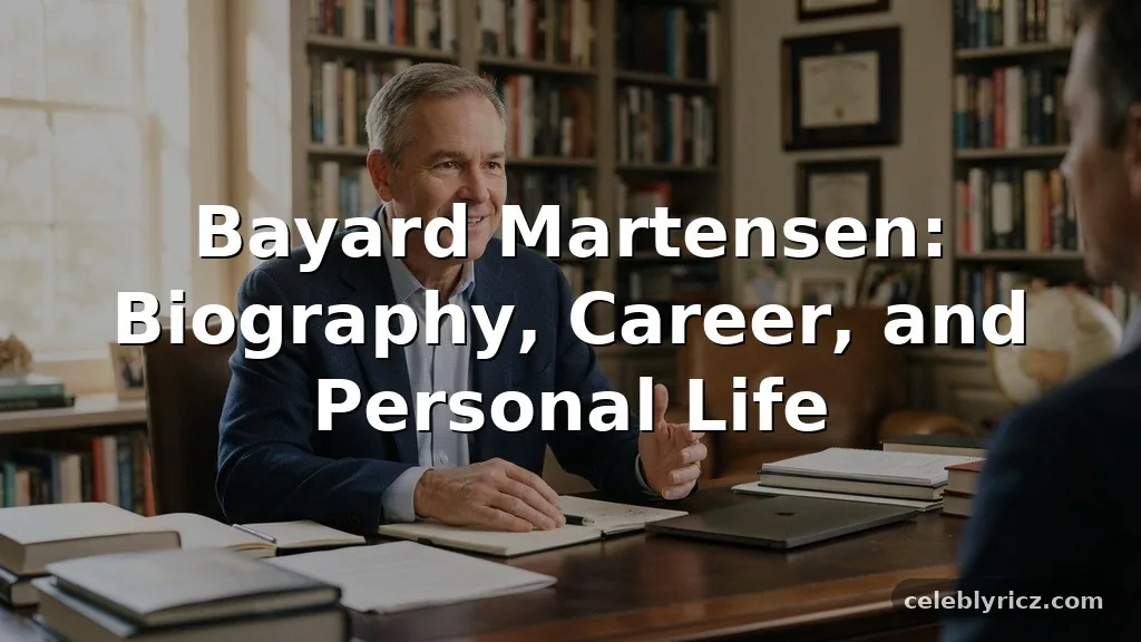 Bayard Martensen: Biography, Career, and Personal Life