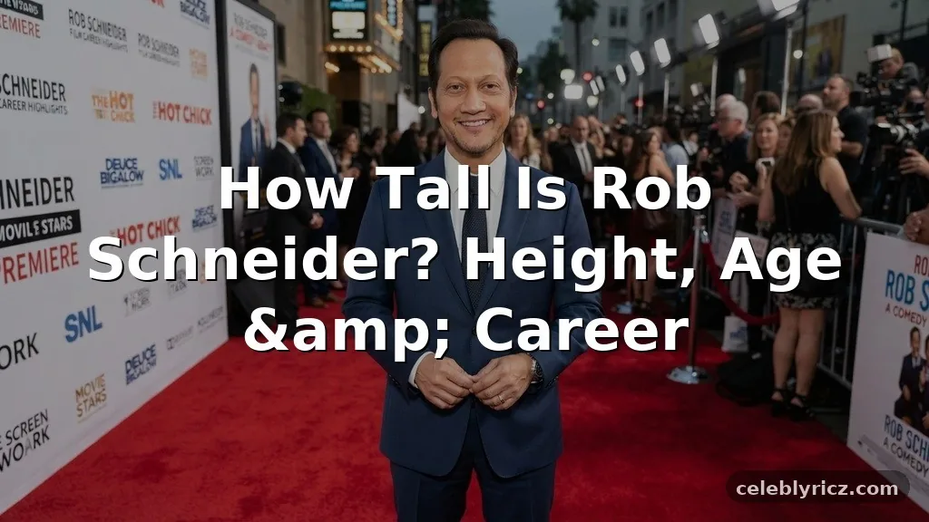How Tall Is Rob Schneider? Height, Age, and Career