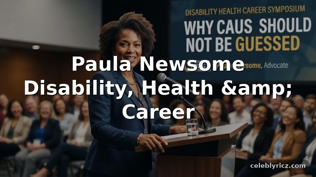 Paula Newsome Disability, Health, and Career