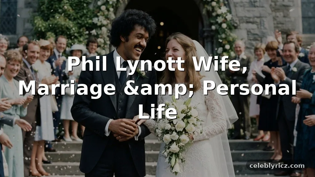 Phil Lynott Wife, Marriage, and Personal Life